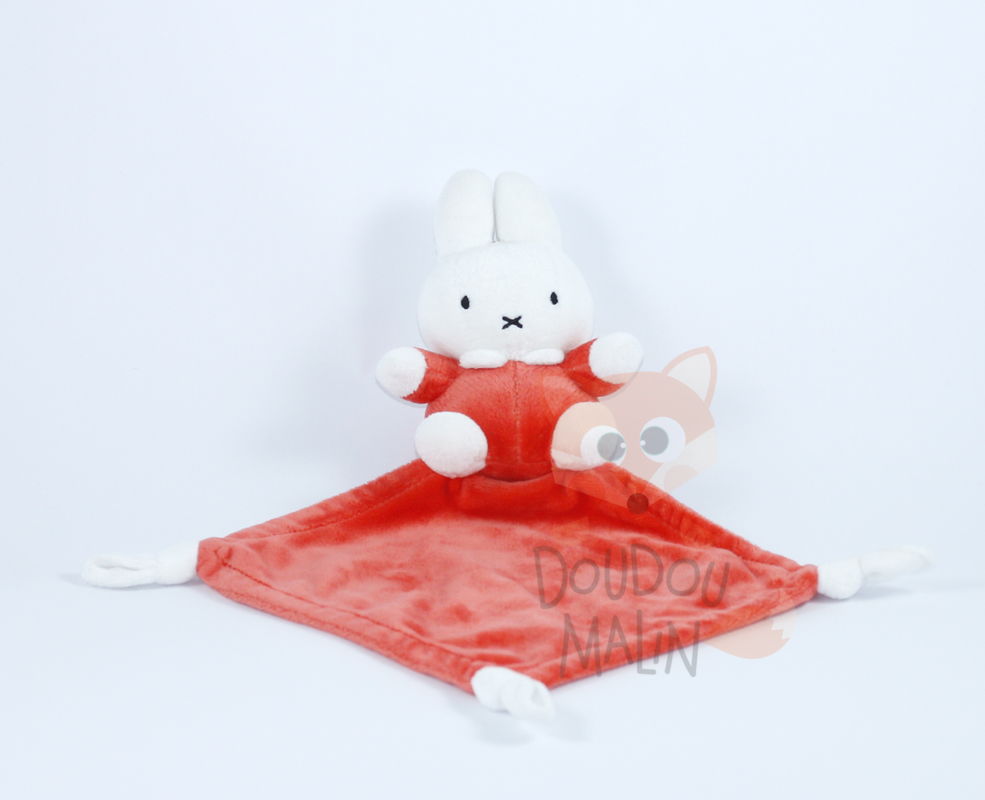 baby comforter miffy rabbit red white 